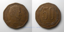 Chile 50 Pesos 1992