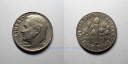 Estados Unidos 10 centavos 1965