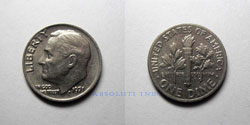 Estados Unidos 10 centavos 1971