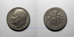 Estados Unidos 10 centavos 1975