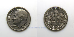 Estados Unidos 10 centavos 1982P