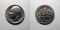 Estados Unidos 10 centavos 1985