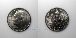 Estados Unidos 10 centavos 2000P
