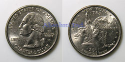 Estados Unidos 25 centavos 2001P