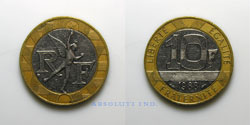 Francia 10 Francos 1988