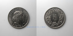 Suiza 5 Rappen 1975