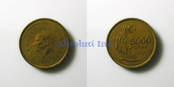 Turquia 5000 Liras de 1995