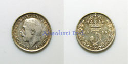 Inglaterra 3 Pence 1919