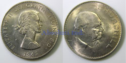 Inglaterra 1 Crown 1965